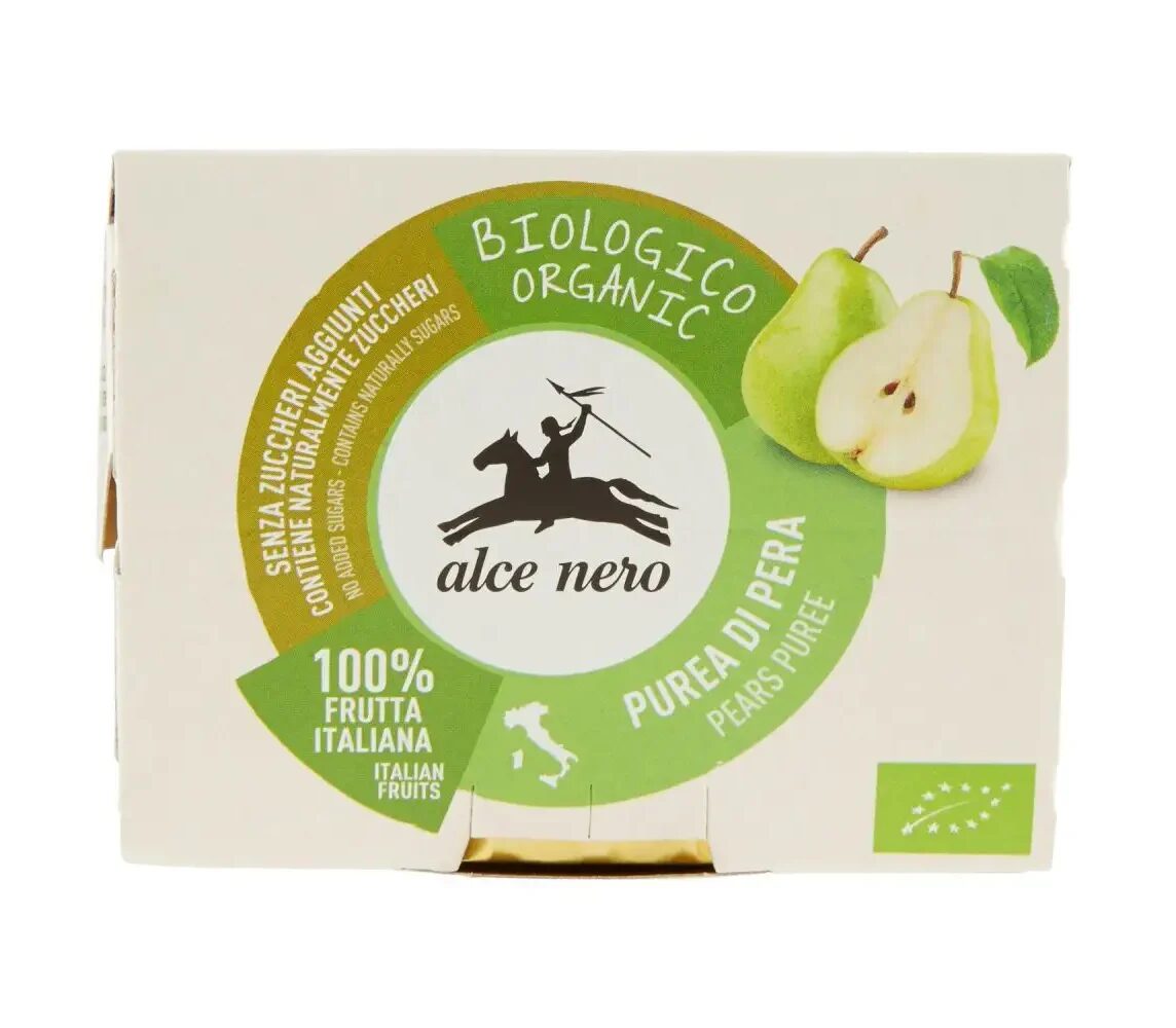 image.png ALCE NERO Organic Pear Puree 200g 2x100g - Image 1