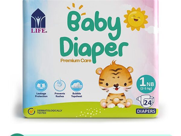 Life Baby Diaper Size 1-Newborn 2-5KG 24s