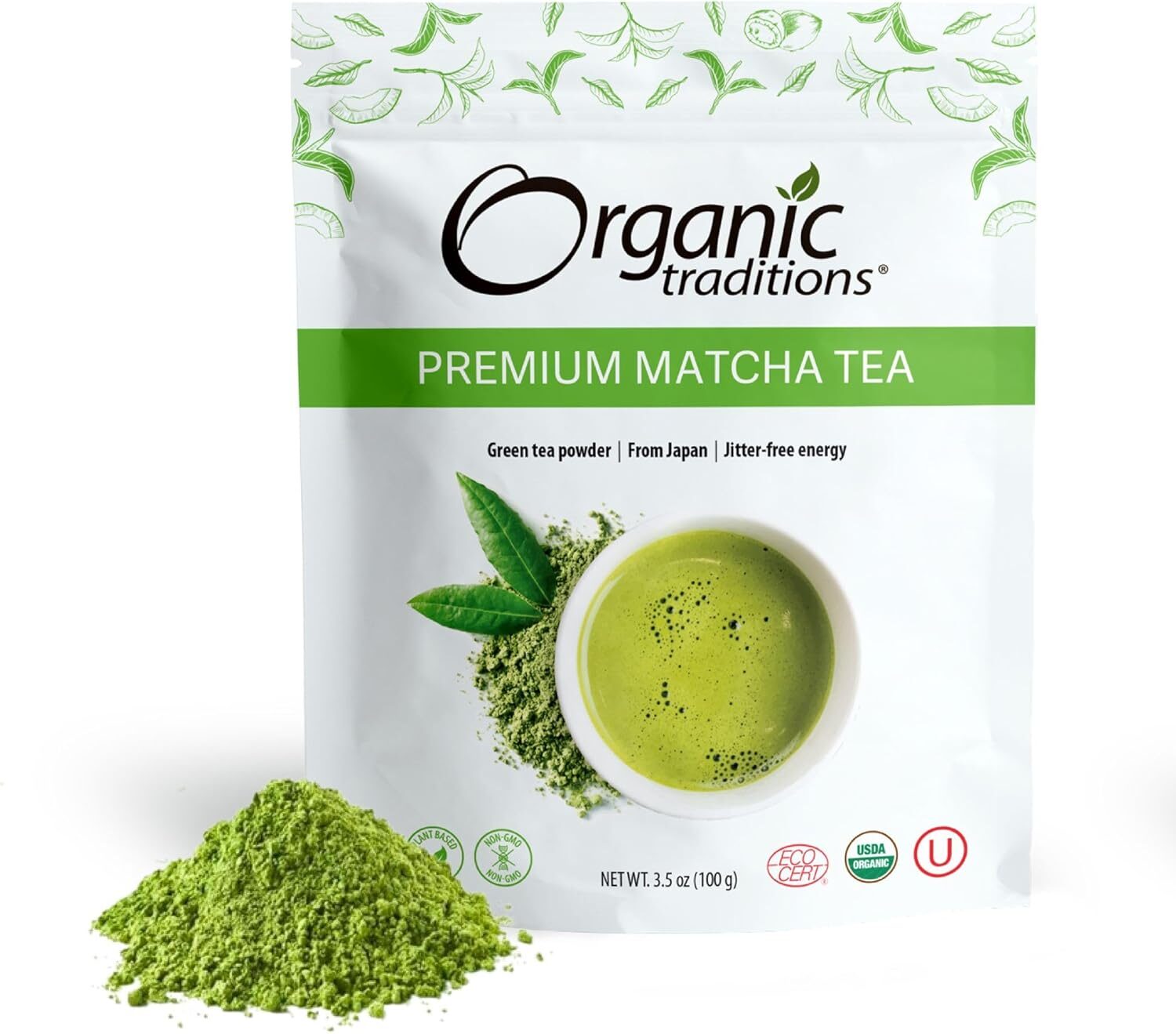 image.png Organic Traditions Premium Matcha Tea - 100g - Image 1