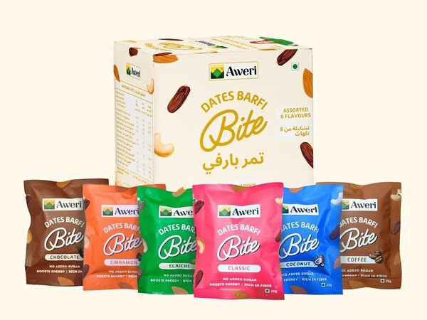 Aweri Date Barfi Bites Assorted Pack of 6