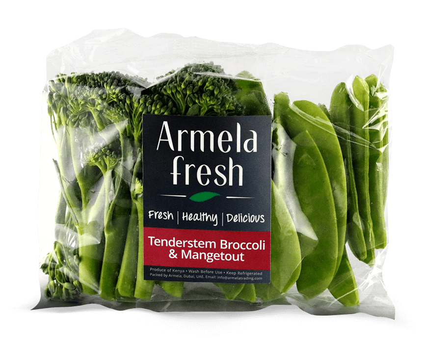 image.png Armela Tenderstem Broccoli & Mangetout 200g Pkt - Image 1