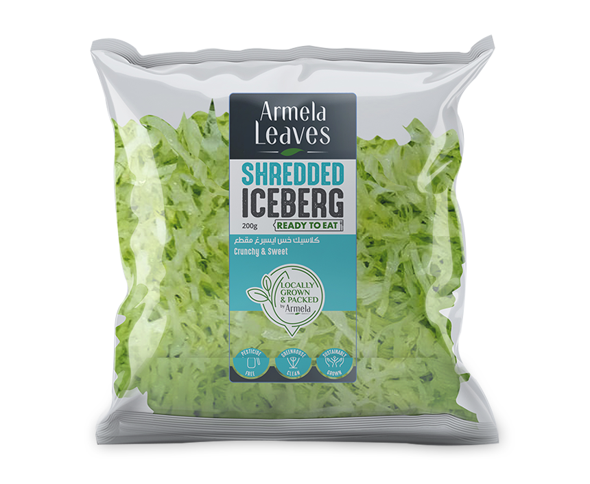 image.png Armela Farms Iceberg Lettuce Shredded (Washed & Sanitised) - Image 1