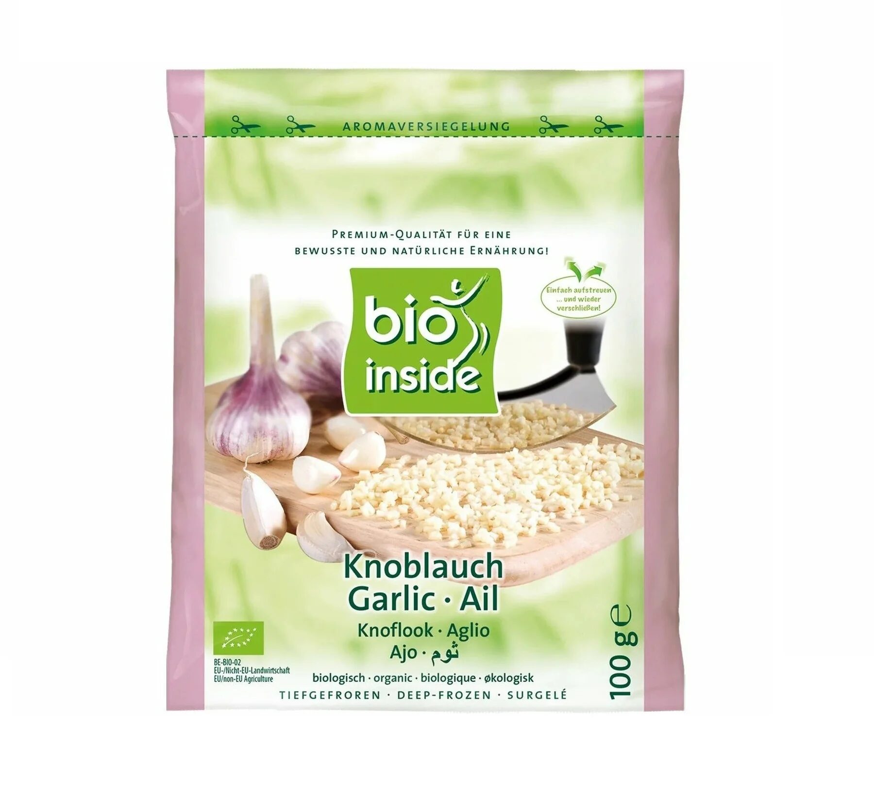 image.png BIO INSIDE Organic Garlic Diced 150g - Image 1