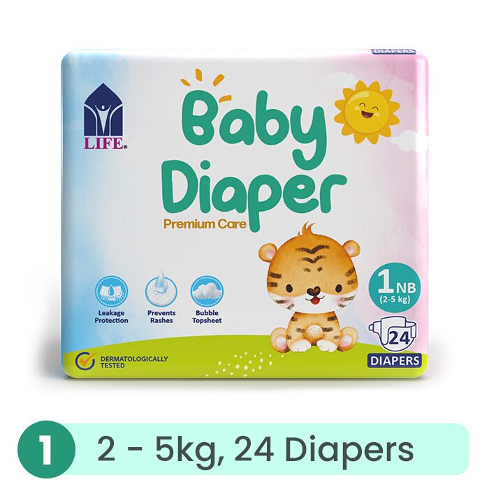 image.png Life Baby Diaper Size 1-Newborn 2-5KG 24s - Image 1
