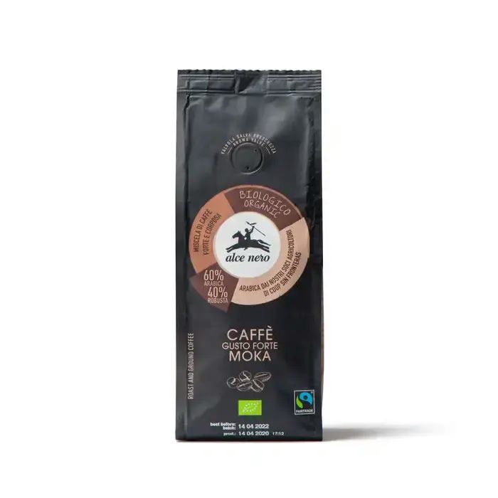 image.png Alce Nero Organic Coffee Arabica Robusta – 250g - Image 1